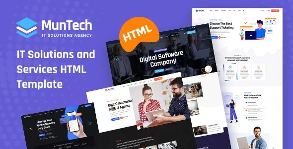 Munteh - IT Solutions & Services HTML5 Template
