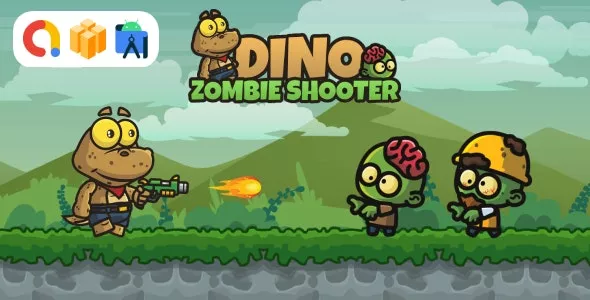 Dino Zombie Shooter Android Game with AdMob Ads + Ready to Publish