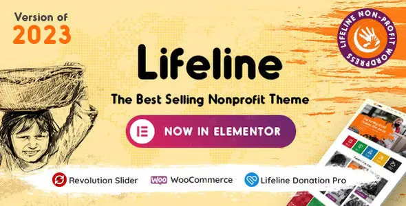 Lifeline v9.0.1 - 2023 NGO, Fund Raising and Charity WordPress Theme