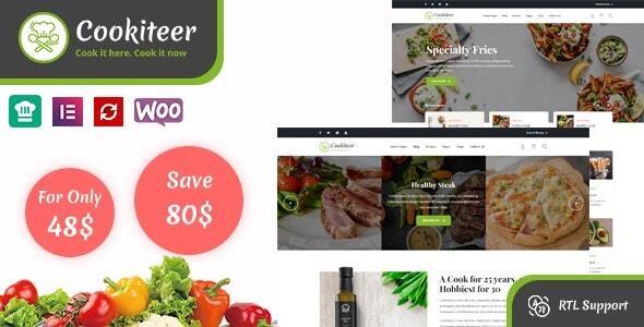 Cookiteer v1.4.8 - Food & Recipe WordPress Theme