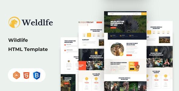 Weldlfe - Wildlife HTML Template
