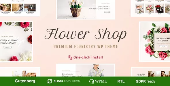 Flower Shop v1.2.0 - Florist Boutique & Decoration Store WordPress Theme