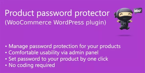 Product Password Protector for WooCommerce v1.6.2