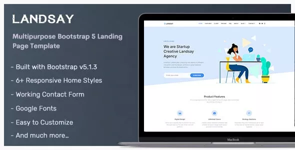 Landsay v2.0.0 - Bootstrap 5 Landing Page Template