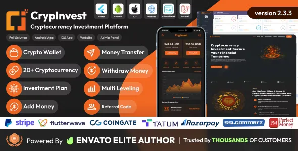CrypInvest v2.4.0 - Cryptocurrency Investment Platform Full Solution