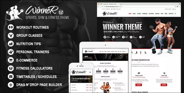 Winner v2.8 - Fitness & Gym WordPress Theme