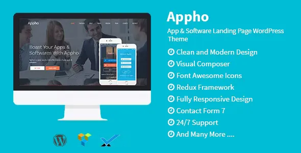 Appho v1.3 - App & Software Landing Page WordPress Theme