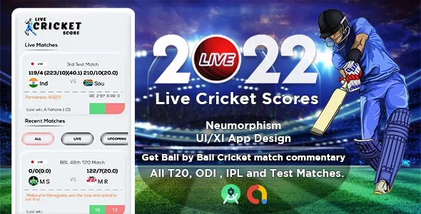 Live Cricket Score - Live Line Fastest Cricket Scores - 2 Ball Ahead of Television