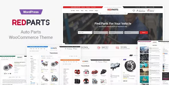 RedParts v1.18.0 - Auto Parts WordPress Theme