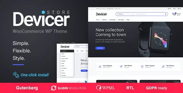 Devicer v1.1.7 - Electronics, Mobile & Tech Store WordPress Theme