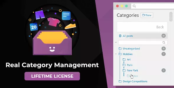 WordPress Real Category Management v4.1.50 - WordPress Category Organization with WooCommerce Support