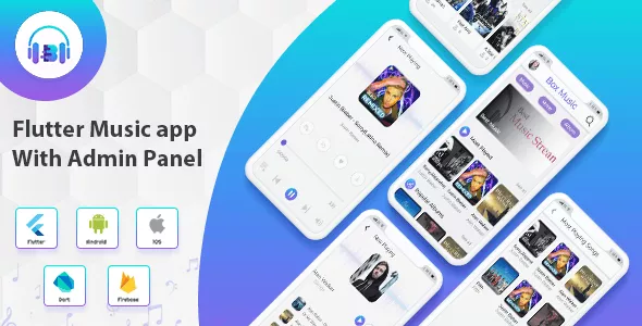 Flutter App Music for Android & IOS With Admin Panel (Flutter2.0) v2.1