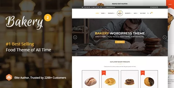 Bakery v2.7 - WordPress Cake & Food Theme