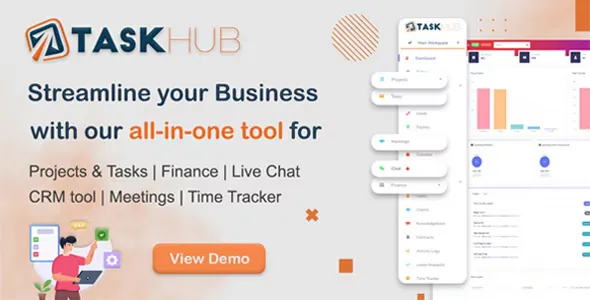 Taskhub v3.0.2 - Project Management, Finance, CRM Tool