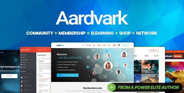 Aardvark v4.75 - Community, Membership, BuddyPress Theme