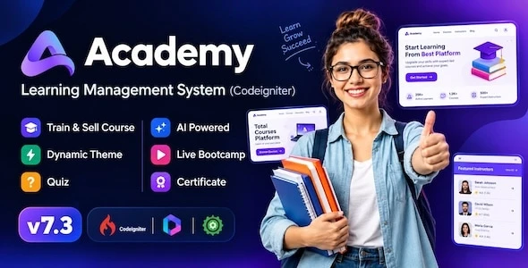 Academy LMS v7.3 - Learning Management System
