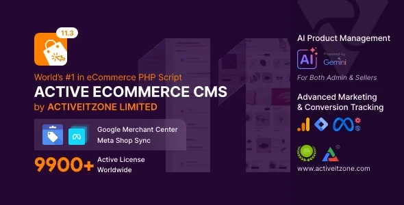 Active eCommerce CMS v11.3.1