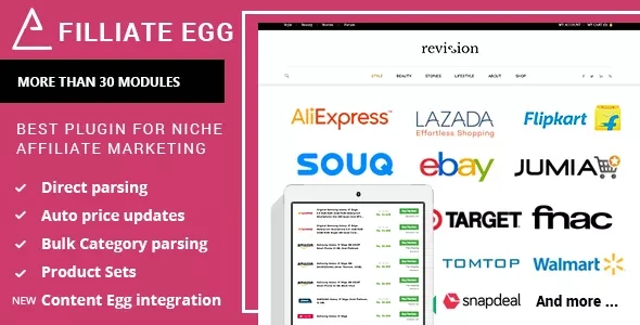 Affiliate Egg v10.11.2 - Niche Affiliate Marketing Wordpress Plugin