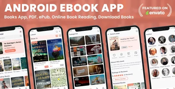 Android EBook App (Books App, PDF, ePub, Online Book Reading, Download Books) v21.0
