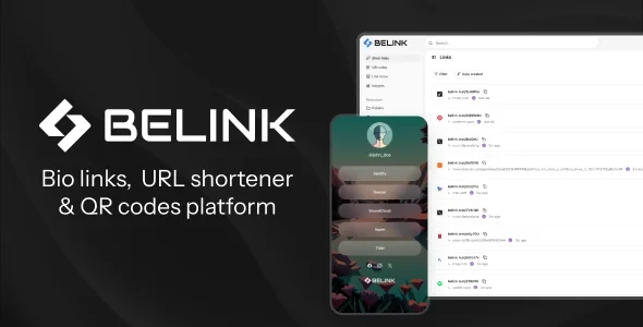 BeLink v4.0.0 - Bio Link & URL Shortener Platform