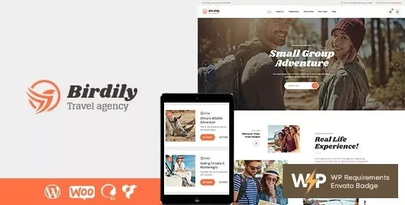 Birdily v1.0.6 - Travel Agency & Tour Booking WordPress Theme