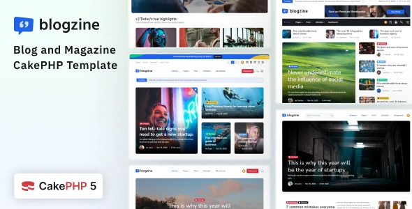 Blogzine - CakePHP Blog & Magazine Template