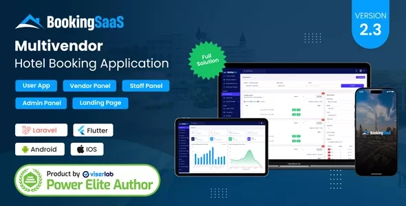 BookingSaaS v2.3 - Complete MultiVendor Hotel Booking Application SAAS