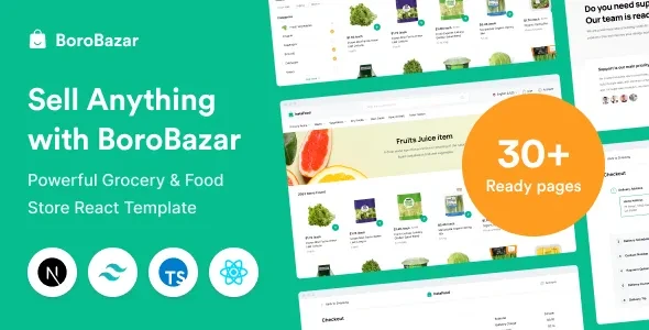 BoroBazar v3.3.0 - React Ecommerce Template with Grocery & Food Store