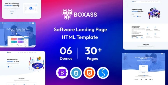 Boxass v1.2 - Startup & SaaS Landing Page Template