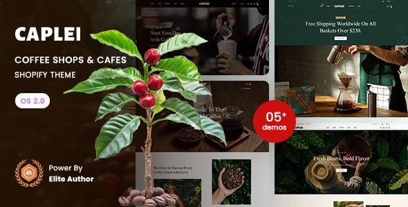 Caplei - Coffee Shops & Cafes Shopify 2.0 Theme