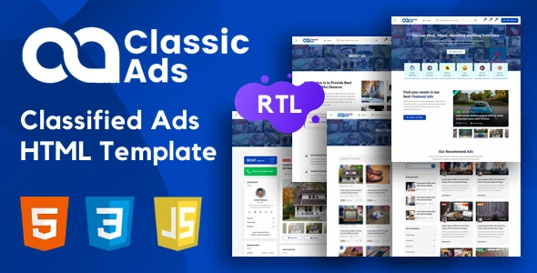 Classicads v1.3 - Classified Ads Listing HTML Template