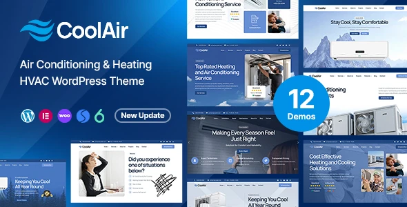 Coolair v1.3.1 - Air Conditioning & Heating HVAC WordPress Theme