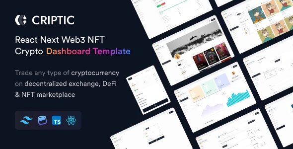 Criptic v2.7.1 - Crypto Admin Dashboard React Next Web3 NFT Template
