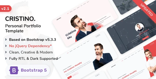 Cristino v1.6.0 - Personal Template (Bootstrap 5)