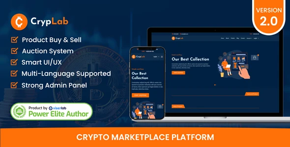 CrypLab v2.0 - Crypto Marketplace And Auction Platform