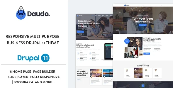 Daudo - Responsive Multipurpose Business Drupal 11.4 Theme