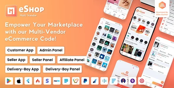 eShop v3.2.0 - Multi Vendor eCommerce App & eCommerce Vendor Marketplace Flutter App