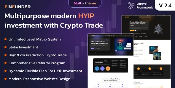 FinFunder v2.2 - HYIP Investments and Crypto Trading on the Matrix Platform
