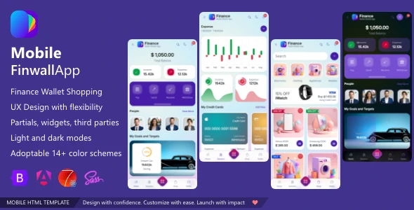 Finwallapp Finance Wallet Mobile HTML Template