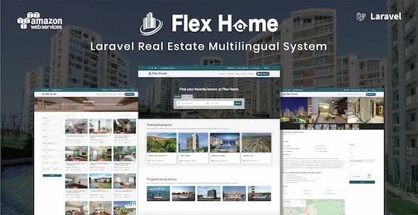 Flex Home v2.55.9 - Laravel Real Estate Multilingual System