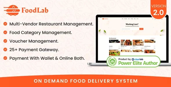 FoodLab v2.0 - On Demand Food Delivery System
