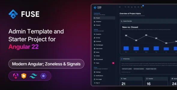 Fuse v21.1.0 - Angular Admin Template