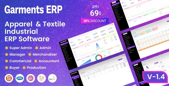 Garments ERP v1.4 - Apparel & Textile Industrial ERP Software
