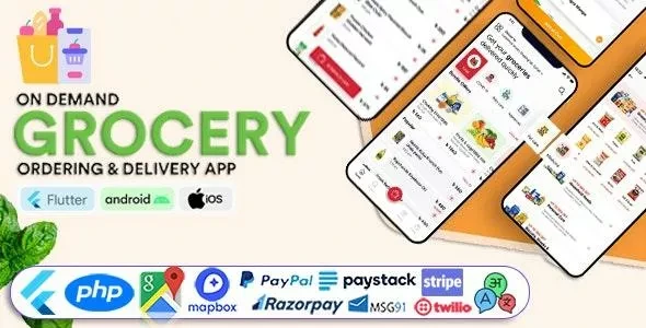 GoGrocer v1.13.0 - Grocery Vegetable Store Delivery Mobile App with Admin Panel