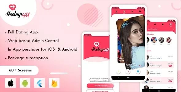 Hookup4u v1.0.4 - A Complete Flutter Based Dating App with Admin