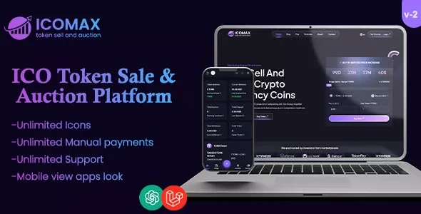 ICOMAX Token Sale & Auction Platform v2.0