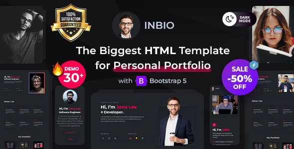 InBio v1.2.1 - Personal Portfolio HTML Template