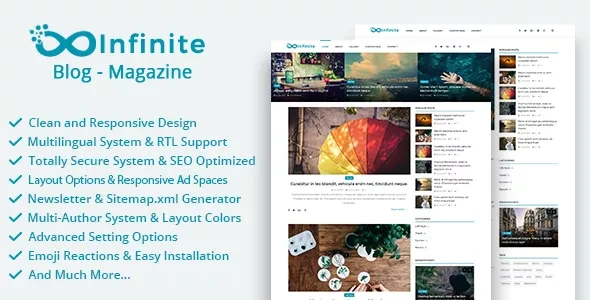 Infinite v4.4 - Blog & Magazine Script