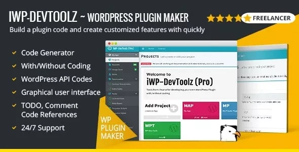 iWP-DevToolz (Pro) v2.0 - WordPress Plugin Maker + Code Generator