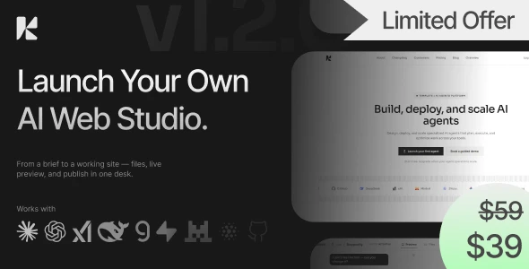 Krikkit v1.2.0 - AI Website Builder SaaS Platform for Prompt-Based Site Generation